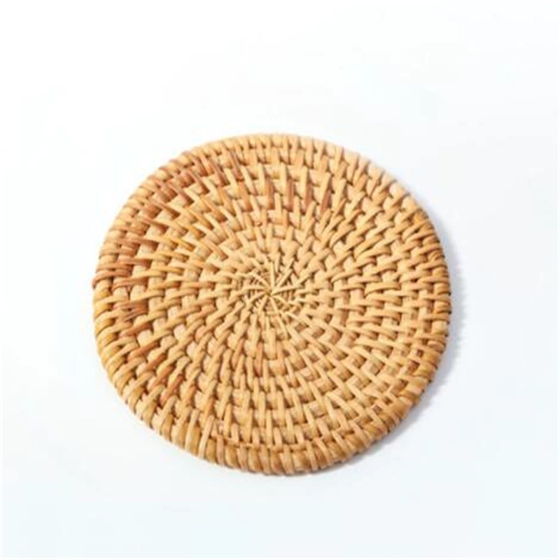 Natural Bamboo Coaster Placemat Braided Rattan Tablemats