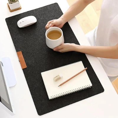 Tapete de mesa grande personalizado Tapis De Souris Gaming Sublimação longo em branco com dupla face de feltro Almofada de mesa para mouse de escritório para escrita