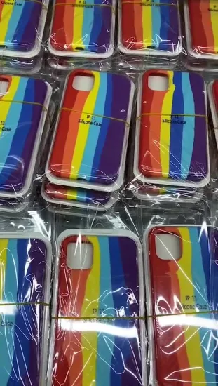 Capa colorida arco-íris para iPhone Capa de TPU para celular para Iphones