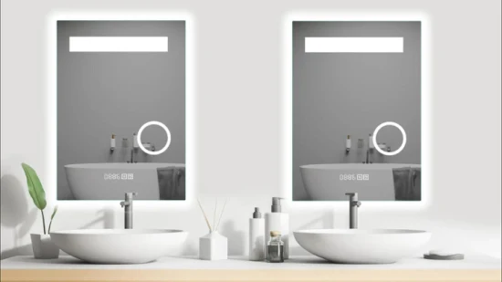Atacado móveis de banheiro para casa pendurado na parede espelho de maquilhagem LED inteligente espelho de maquilhagem