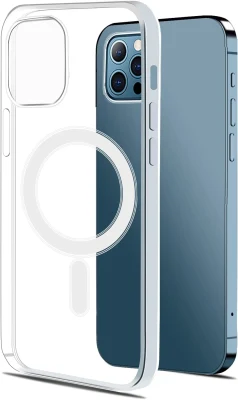 Capa de telefone magnética cristalina para iPhone 13 PRO Max Capa traseira em acrílico para iPhone 14 PRO Max com Magsafe