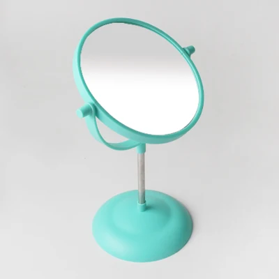 Espelho de plástico para mesa de maquiagem com aumento de dois lados