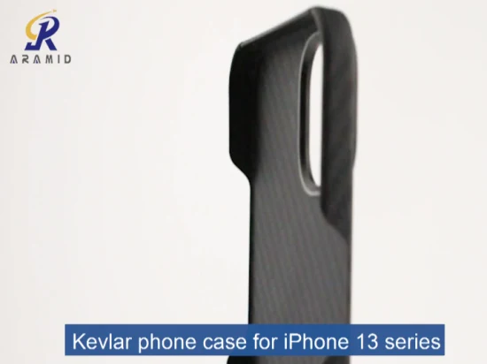 Capa de telefone de fibra de aramida protetora de qualidade confiável para iPhone 13