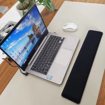 Novo produto duplo tapete de mesa de couro PU de ambos os lados e fundo de cortiça com logotipo de carimbo ambos os lados tapete de mesa de teclado de cortiça